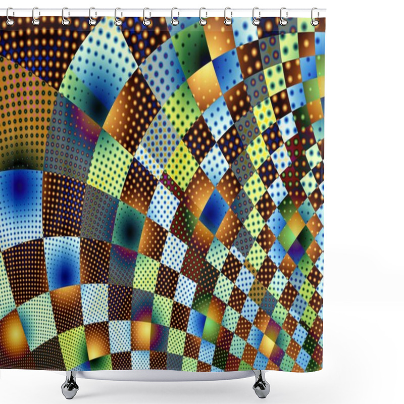 Personality  Abstract Fractal Background. Shower Curtains