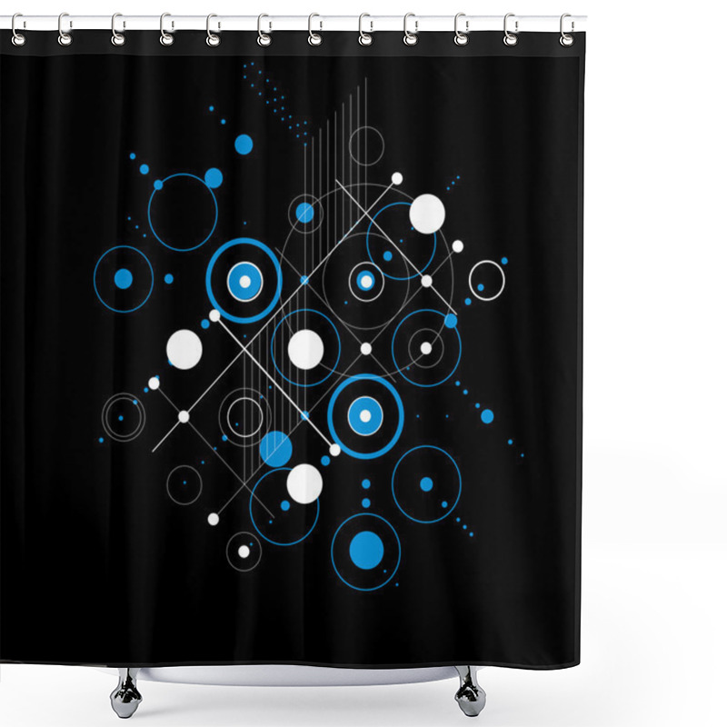 Personality  Abstract Bauhaus Retro Style. Shower Curtains