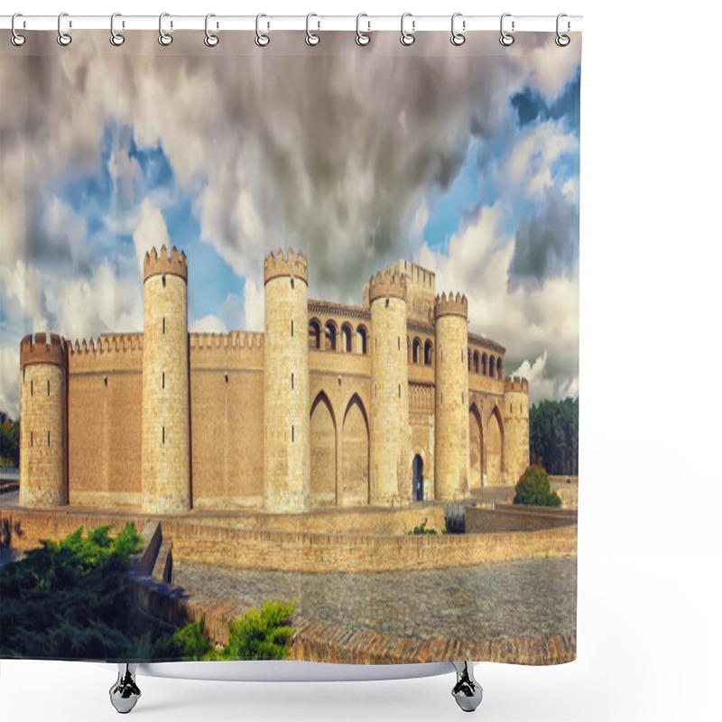 Personality  Aljaferia Palace In Saragossa Shower Curtains