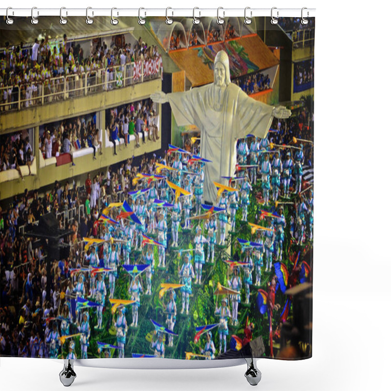 Personality  Carnival Performers At The Sambadrome Marqu��s De Sapuca��, Rio  Shower Curtains