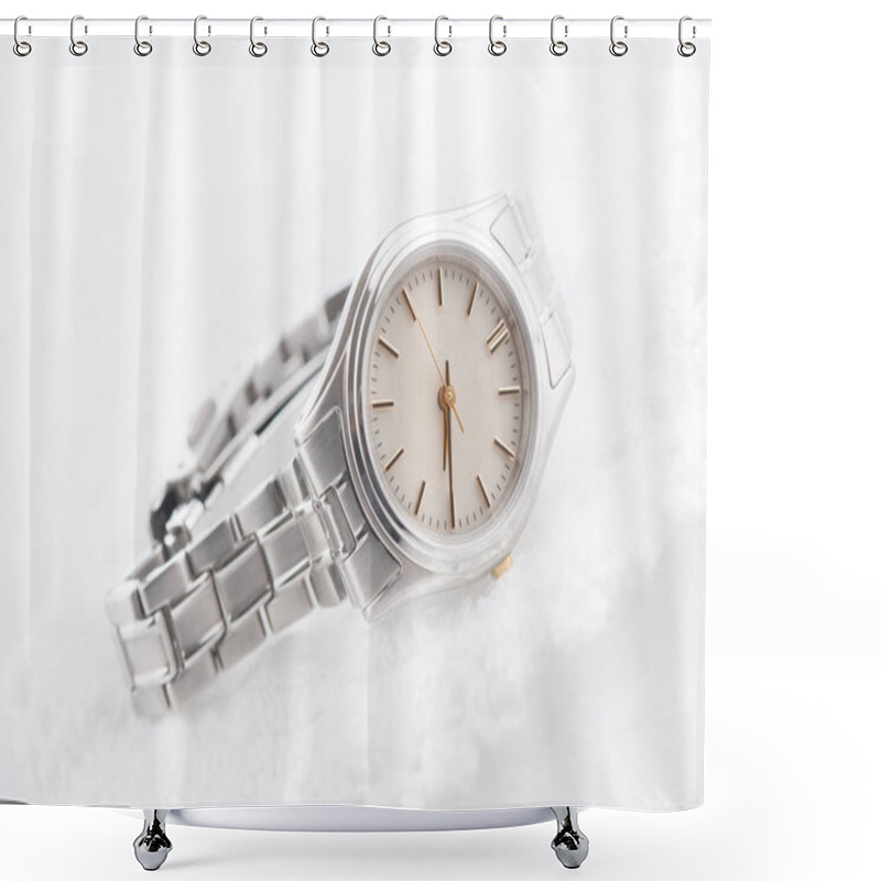 Personality  Luxury Woman Wristwatch Shower Curtains