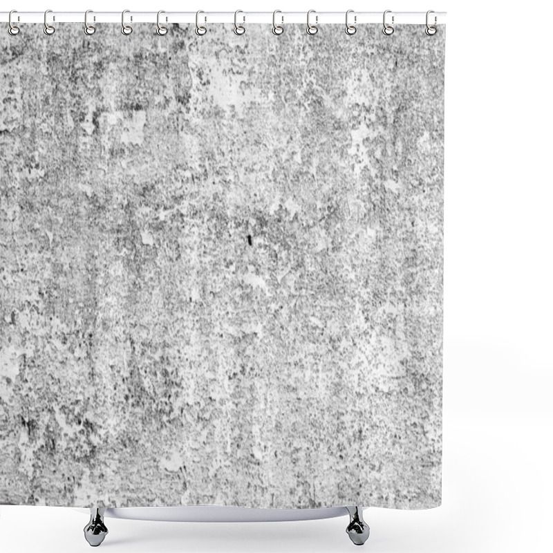 Personality  Texture, Wall, Concrete, It Can Be Used As A Background. Wall Fragment With Scratches And Cracks Shower Curtains