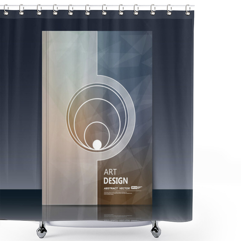 Personality  Abstract Composition, City View, Font Texture, White Stripe Part Construction, A4 Brochure Title Sheet, Creative Figure Icon, Company Logo Surface, Firm Banner Form, Flyer Fiber, Band Line, EPS10 Shower Curtains