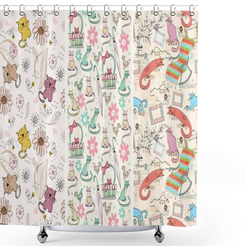 Personality  Seamless Pattern Shower Curtains