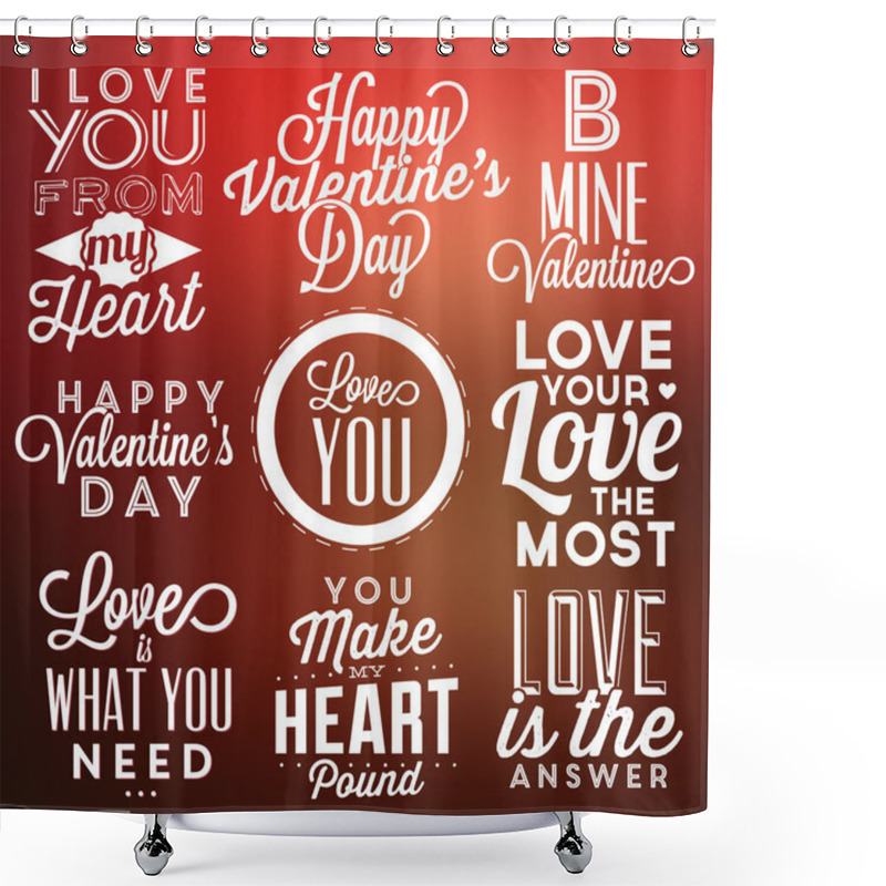 Personality  Valentine's Day Posters Shower Curtains