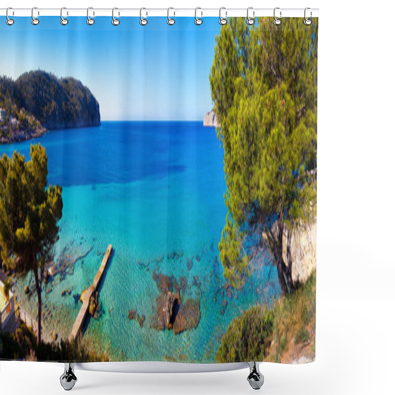 Personality  Idyllic Sea View In Mallorca Shower Curtains