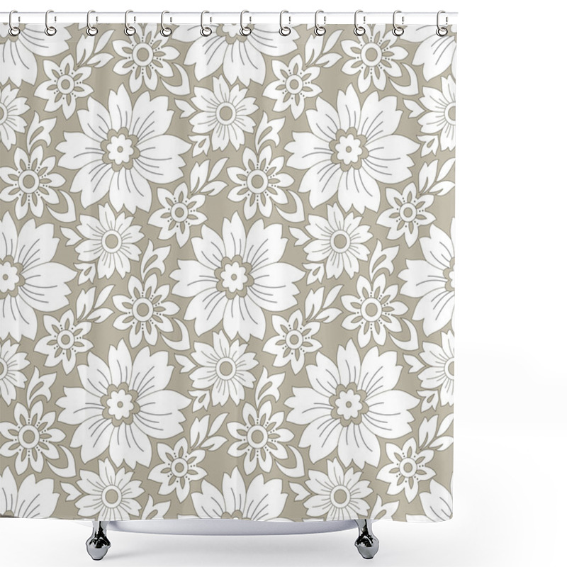 Personality  Seamless Rich Floral Background Shower Curtains