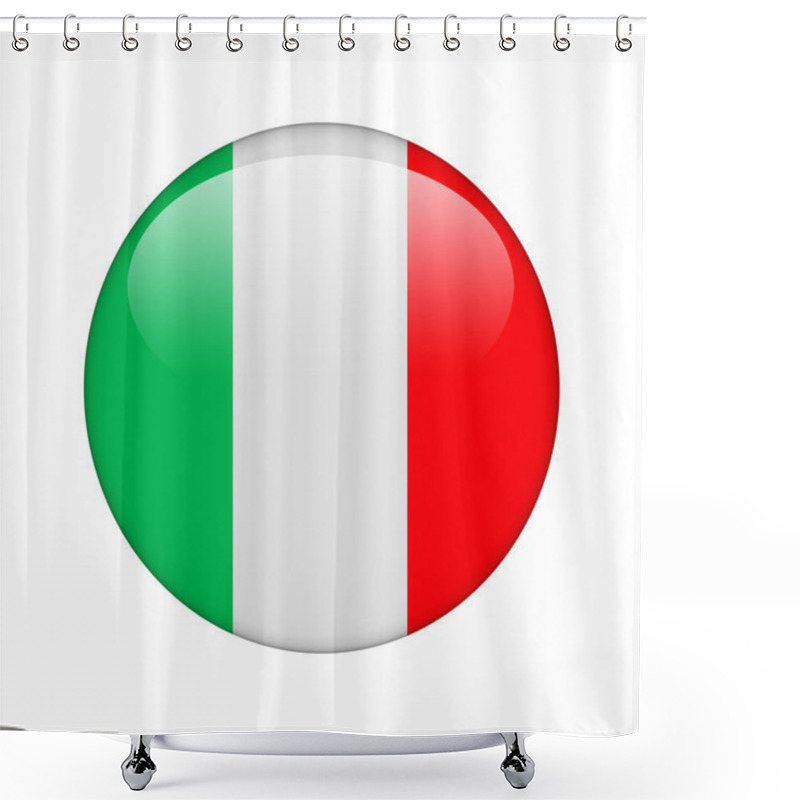 Personality  The Italian Flag Shower Curtains