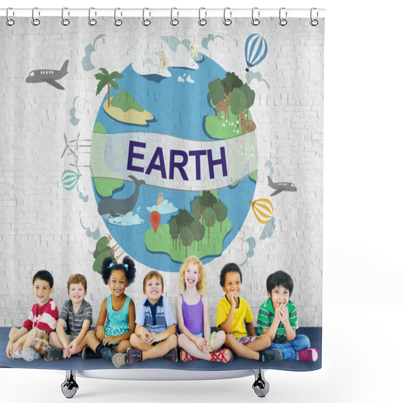 Personality  Children And Environment Conservation Concept Shower Curtains