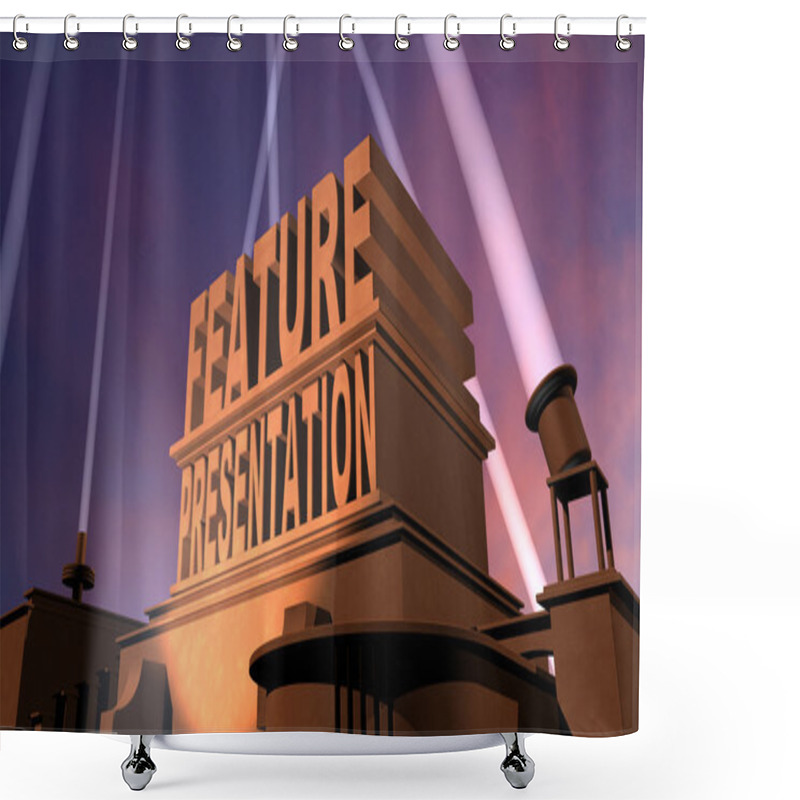 Personality  Feature Presentation Shower Curtains