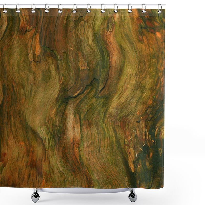 Personality  Texture Of Old Tree Shower Curtains