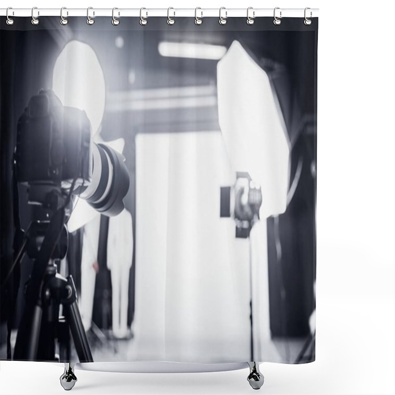 Personality  Large Photo Studio With Professional Lighting. Shower Curtains