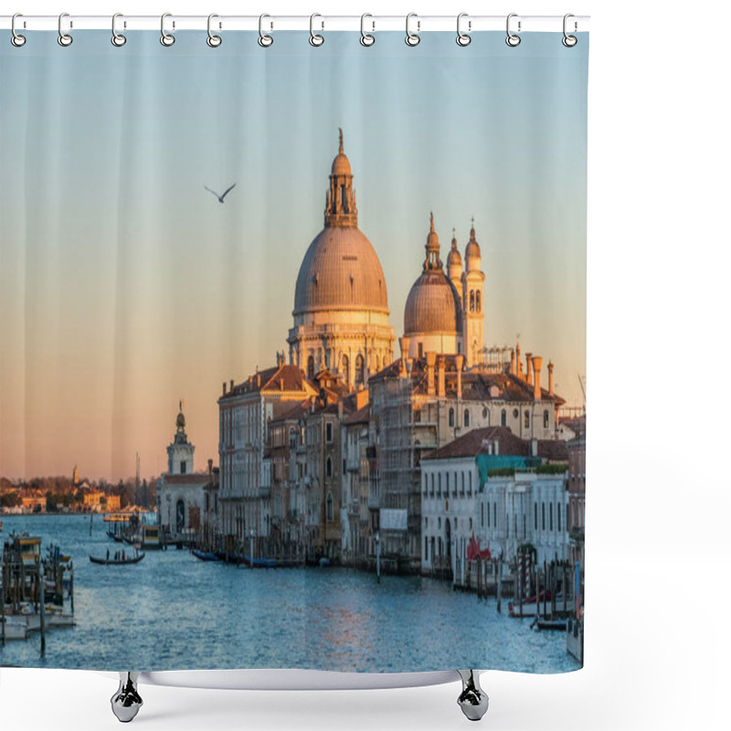 Personality  The Grand Canal With Santa Maria Della Salute Basilica In The Background In Venice, Italy Shower Curtains