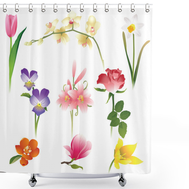 Personality  Flowers  Shower Curtains