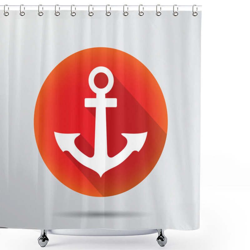 Personality  Anchor Icon. Shower Curtains