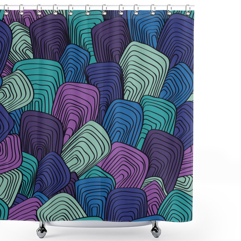 Personality  Blue And Lilac Abstract Background. Shower Curtains