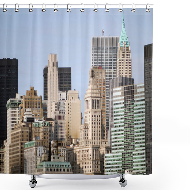 Personality  Lower Manhattan Skyscrapers Shower Curtains