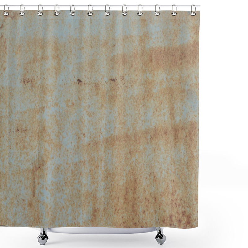 Personality  Old Scratched Rusty Grey Metal Background  Shower Curtains