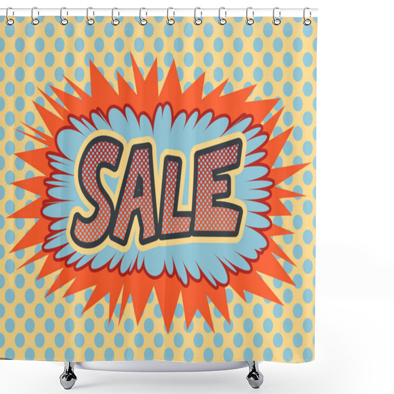 Personality  Sales Badge Vector Shower Curtains