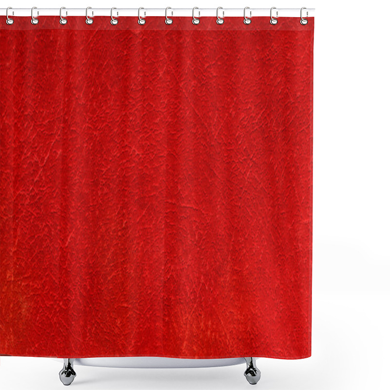 Personality  Background With Red Texture Shower Curtains