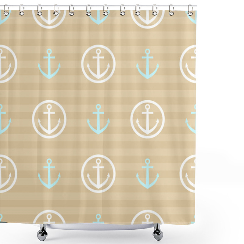 Personality  Anchor Shower Curtains