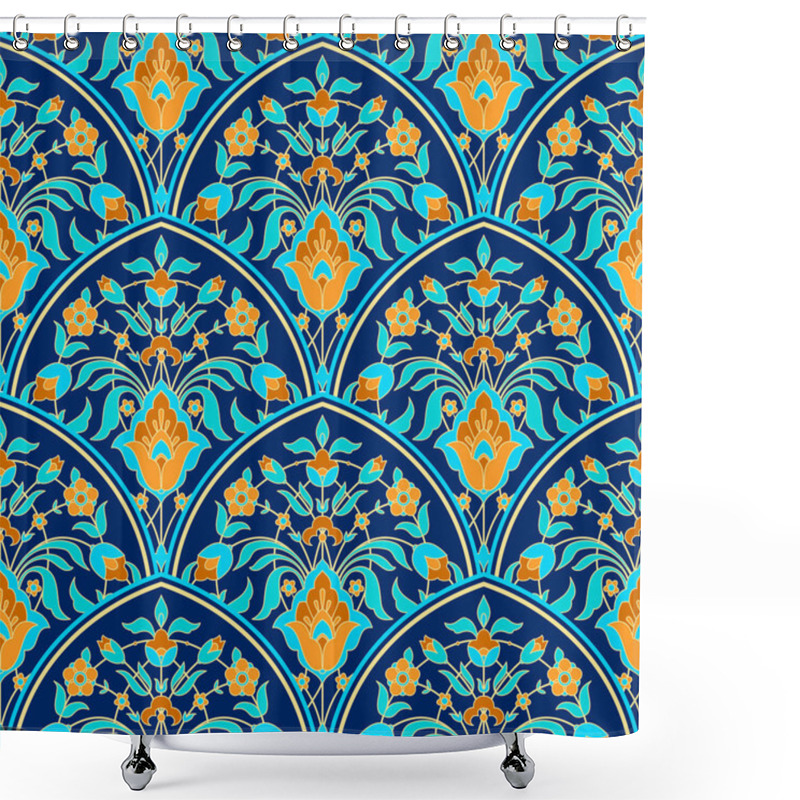 Personality  Oriental Floral Pattern Shower Curtains