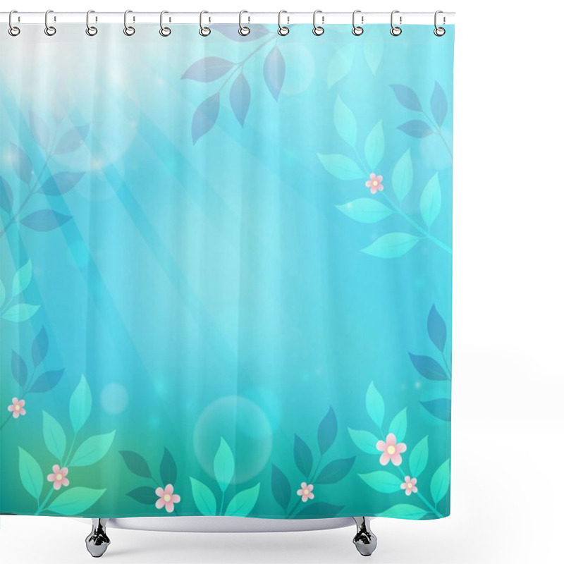 Personality  Spring Thematics Background 3 Shower Curtains