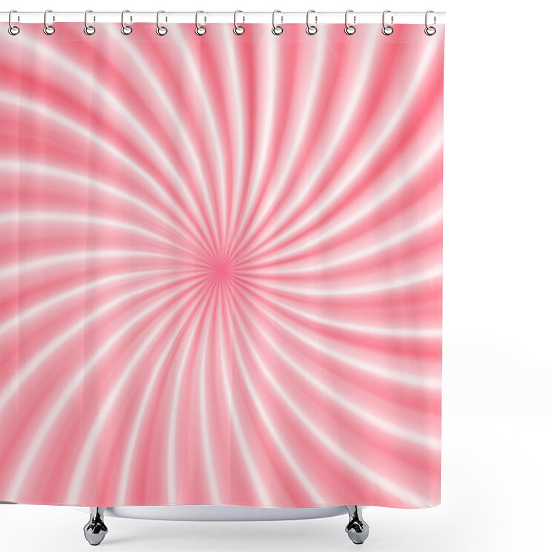 Personality  Strawberry Mousse Curl Vector Background. Yogurt Swirl. Twisted Milk Cream. Shower Curtains