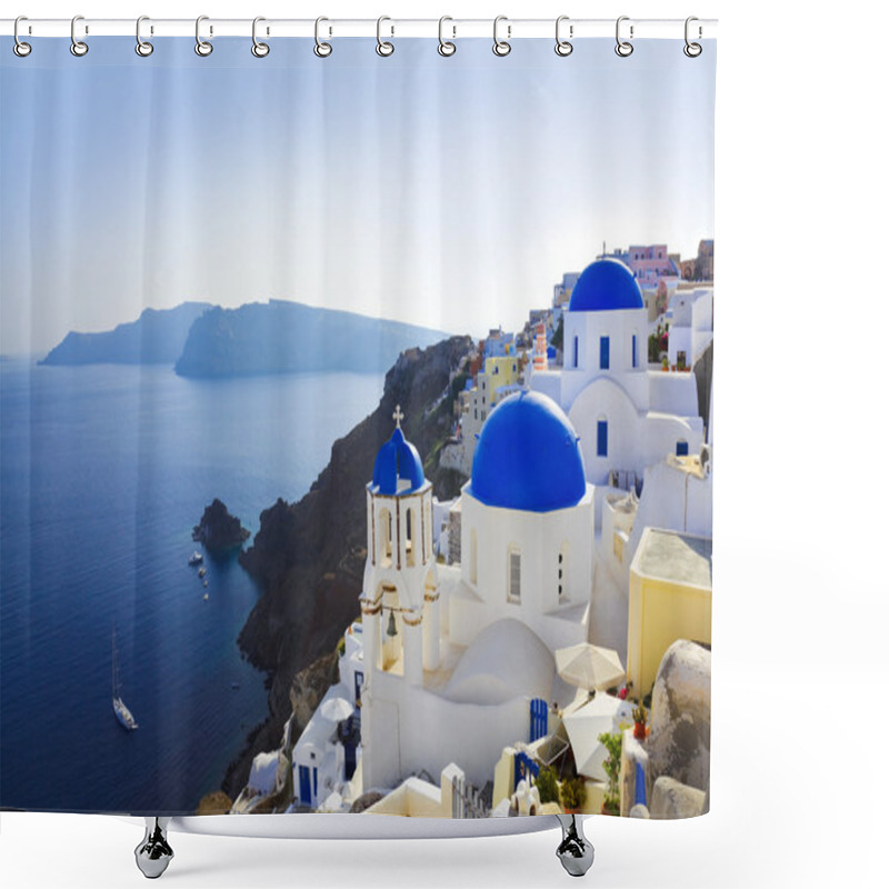 Personality  Santorini Church (Oia), Greece Shower Curtains