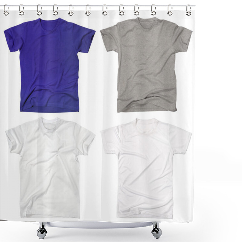 Personality  Blank T-shirts 2 Shower Curtains