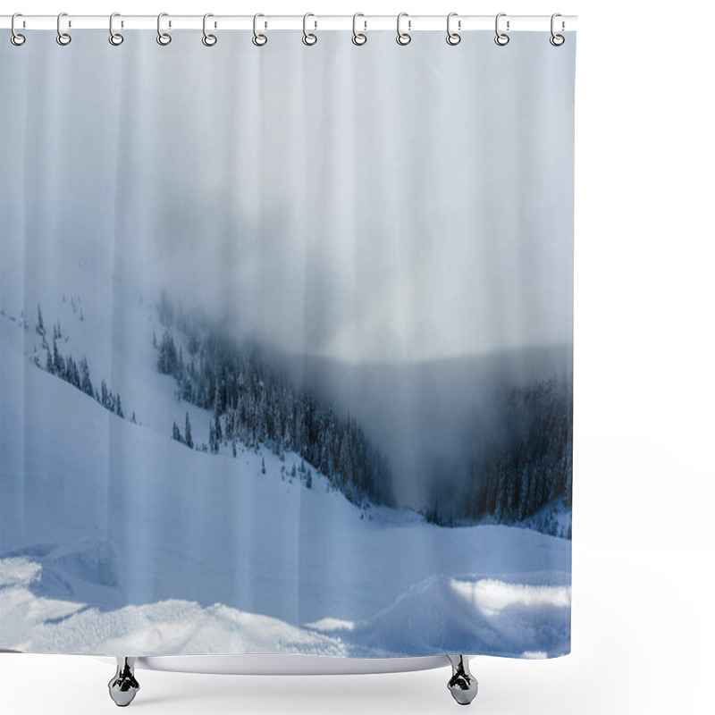 Personality  Snowy Weather Shower Curtains