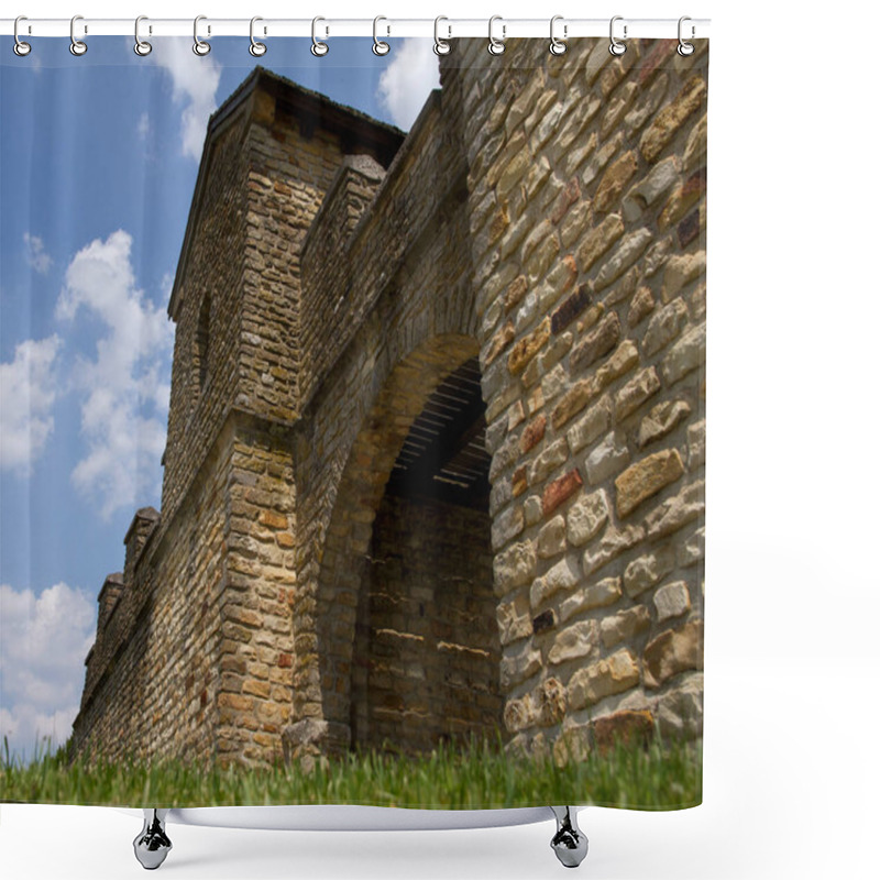 Personality  Scenic View Of Beautiful Medieval Fortress Architecture  Shower Curtains