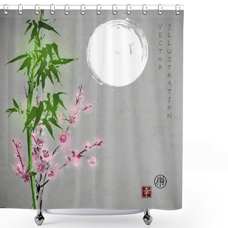 Personality   Traditional Oriental Ink Painting  Shower Curtains