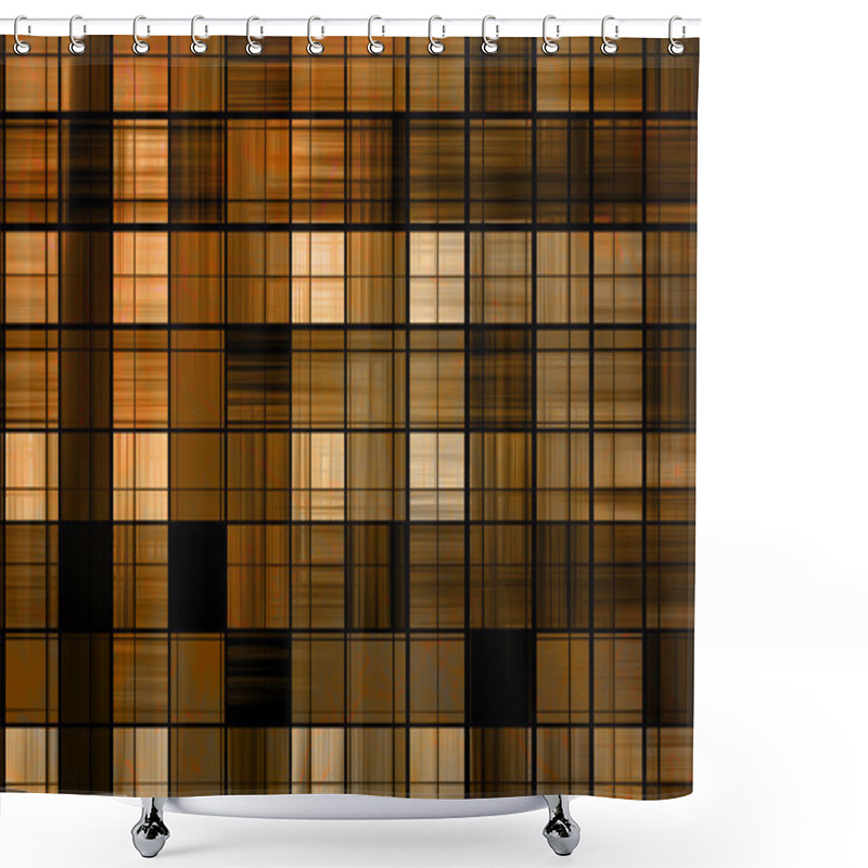 Personality  Grunge Abstract Checkerboard Background Shower Curtains