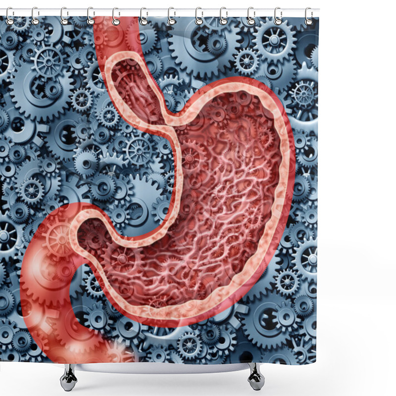 Personality  Human Digestion Shower Curtains