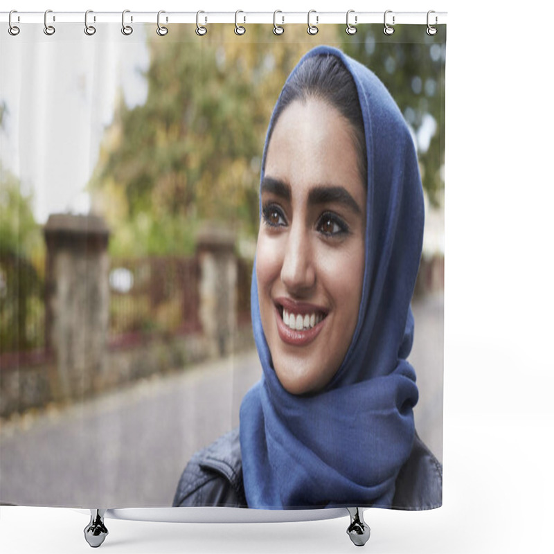 Personality  British Muslim Woman  Shower Curtains