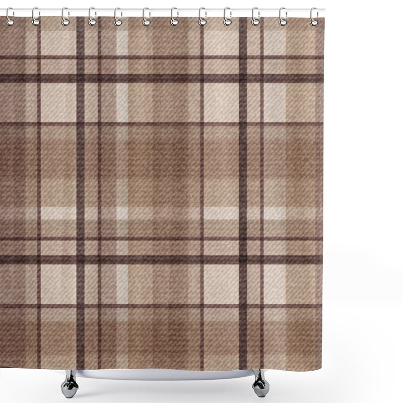 Personality  Abstract Seamless Tartan Texture Background. Shower Curtains