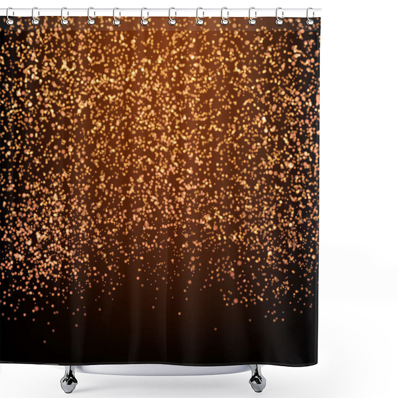 Personality  Abstract Composition, Dotted Geometric Shapes, Light Ice Intro, Shiny Beads Construction, Christmas Decoration Icon, New Year Greeting Card, Snowfall Backdrop, Snow Flake Wallpaper, Weather Broadcast, Daily Periodical Issue Fancy EPS10 Illustration Shower Curtains