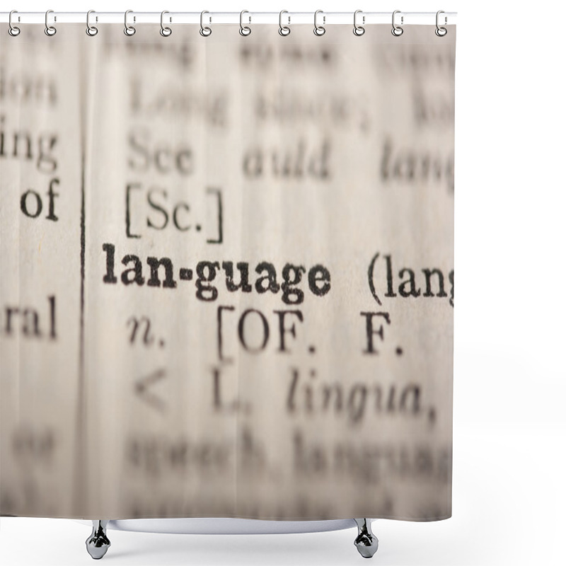 Personality  Word Language Shower Curtains