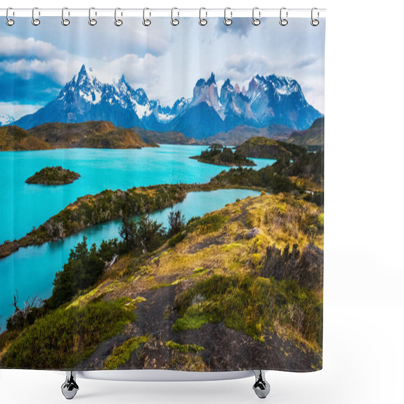 Personality  Torres Del Paine National Park, Chile Shower Curtains