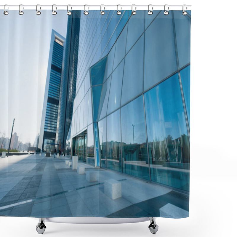 Personality  Modern High Rise Buildings Shower Curtains