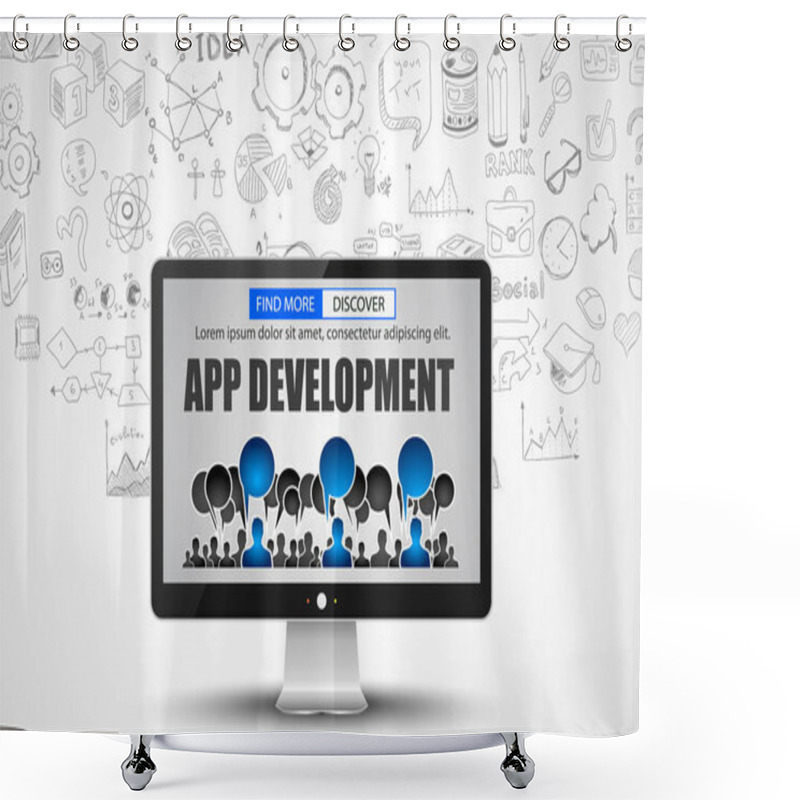 Personality  App Development  Concept  Shower Curtains