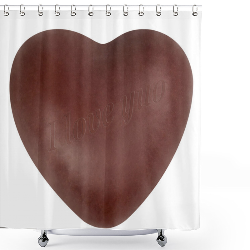 Personality  Chocolate Heart Shower Curtains