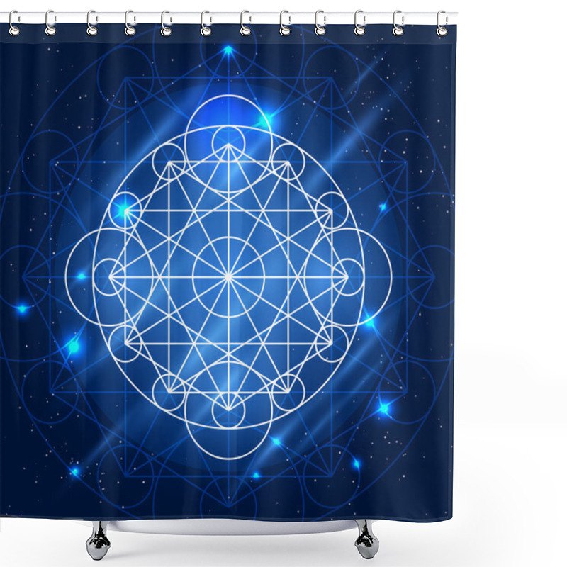 Personality  Vector Magic Geometry Sign Shower Curtains