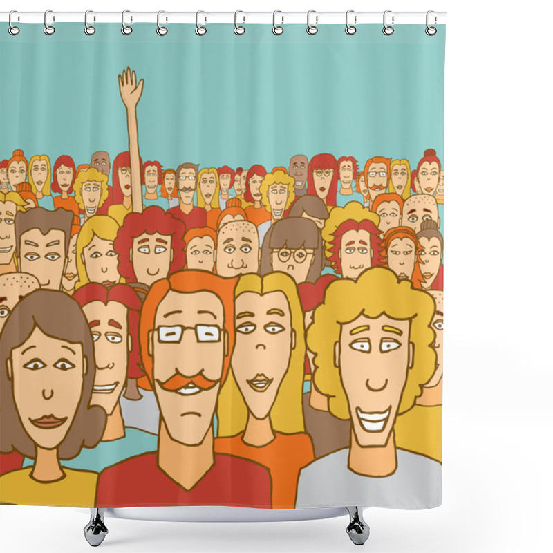 Personality  Standing Out In The Crowd Shower Curtains