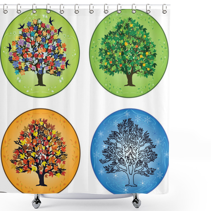 Personality  4 Seasons Shower Curtains