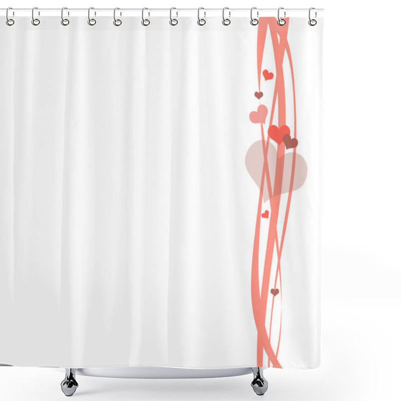 Personality  Tender Hearts Shower Curtains