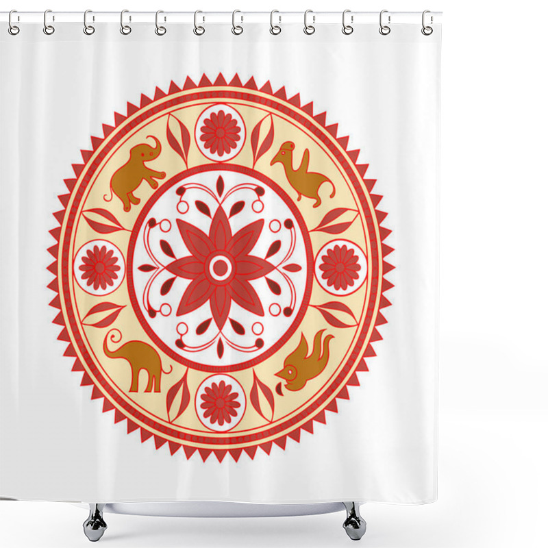 Personality  Traditional Indian Mandala Design Shower Curtains