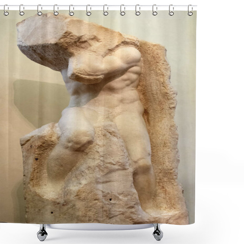 Personality  Sculptures Of The Accademia Gallery, Florence, Italy Shower Curtains