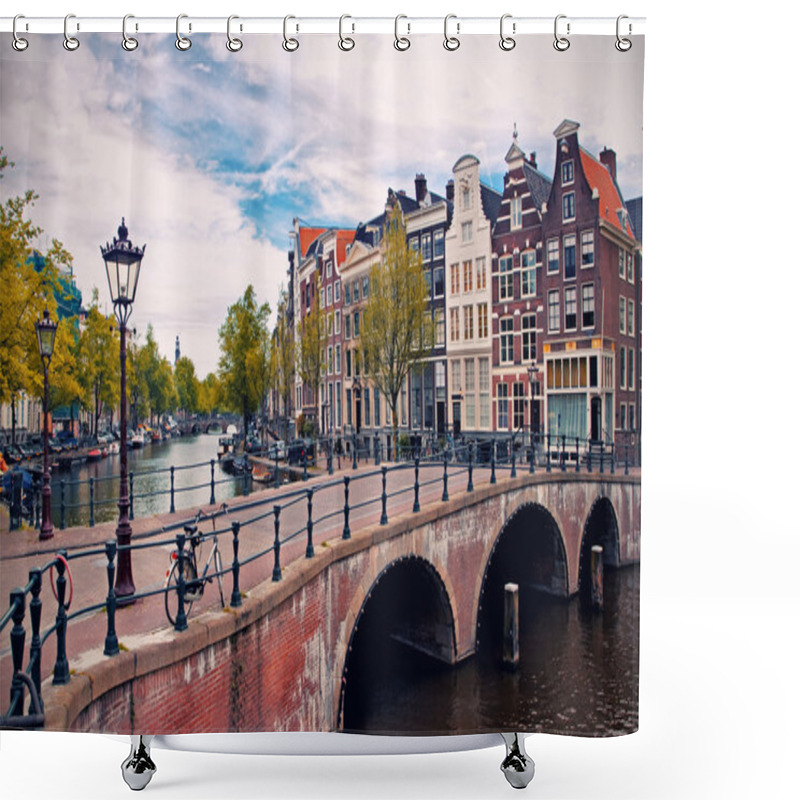 Personality  Amsterdam Canals Shower Curtains